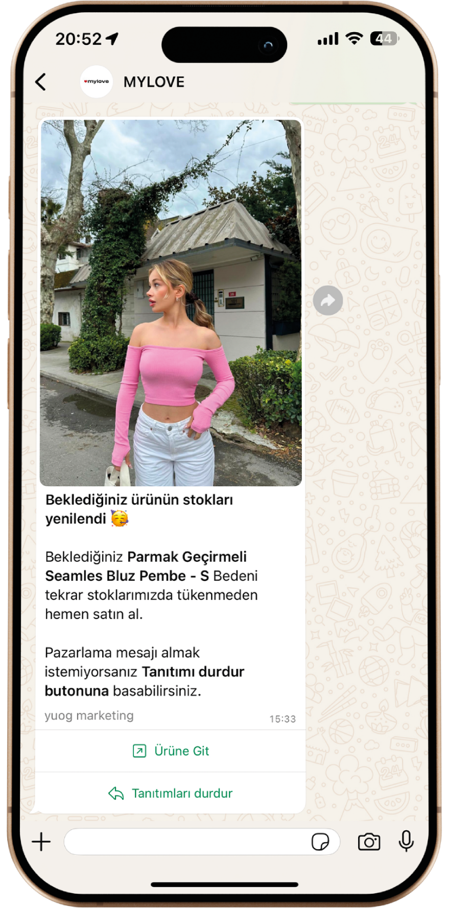 WhatsApp Stok Hatırlatma